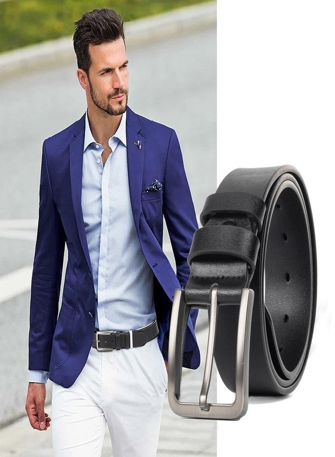 XuoAz Mens Casual-Leather-Belt Classic-Adjustable Genuine-Leather Waist Strap Every Day Jeans Belts - Image 2